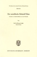 Der metallische Rohstoff Zinn.