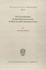 Die Personalangaben als Identifizierungsvermerke im Recht der gräko-ägyptischen Papyri.