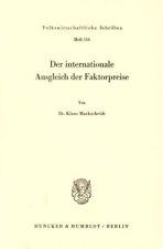 Der internationale Ausgleich der Faktorpreise.