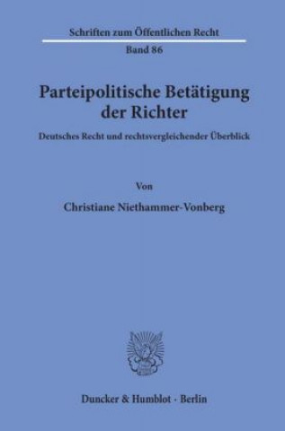 Parteipolitische Betätigung der Richter.