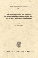 Die Zensurbegriffe des Art. 118 Abs. 2 der Weimarer Reichsverfassung und des Art. 5 Abs. 1 Satz 3 des Bonner Grundgesetzes.