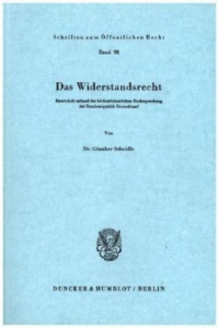 Das Widerstandsrecht.