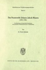 Das Staatsrecht Johann Jakob Mosers (1701 - 1785).