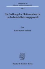 Die Stellung der Elektroindustrie im Industrialisierungsprozeß.
