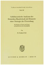 Geldtheoretische Analysen der Deutschen Bundesbank als Elemente einer Strategie der Überredung.