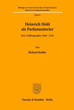 Heinrich Held als Parlamentarier.