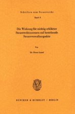 Die Wirkung für nichtig erklärter Steuerrechtsnormen auf bestehende Steuerverwaltungsakte.