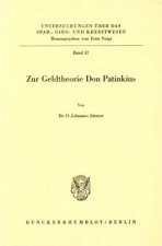 Zur Geldtheorie Don Patinkins.