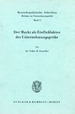 Der Markt als Einflußfaktor der Unternehmungsgröße.