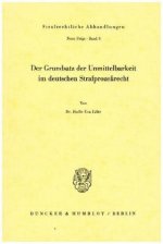Der Grundsatz der Unmittelbarkeit im deutschen Strafprozeßrecht.