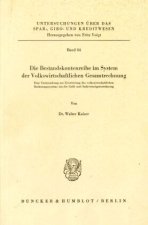Die Bestandskontenreihe im System der Volkswirtschaftlichen Gesamtrechnung.