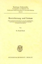 Bereicherung und Irrtum.
