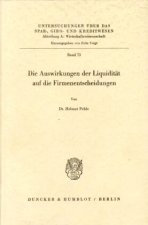 Die Auswirkungen der Liquidität auf die Firmenentscheidungen.