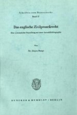 Das englische Zivilprozeßrecht.