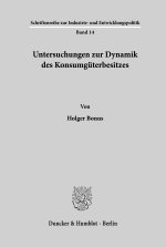 Untersuchungen zur Dynamik des Konsumgüterbesitzes.