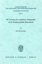 Die Formung der staatlichen Sozialpolitik in der Bundesrepublik Deutschland.