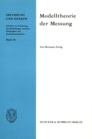 Modelltheorie der Messung.
