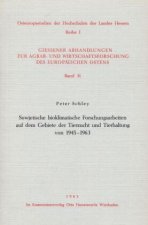 Sowjetische bioklimatische Forschungsarbeiten auf dem Gebiet der Tierzucht und Tierhaltung von 1945 - 1963.