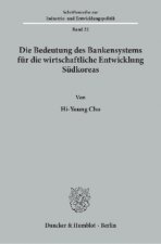 Die Bedeutung des Bankensystems für die wirtschaftliche Entwicklung Südkoreas.