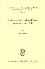 Entwicklung des gesellschaftlichen Konsums in der ?SSR.