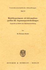Modellexperimente als Informationsquellen für Anpassungsentscheidungen.
