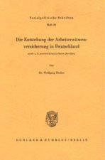 Die Entstehung der Arbeiterwitwenversicherung in Deutschland