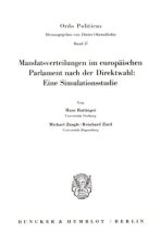 Mandatsverteilungen im europäischen Parlament nach der Direktwahl: