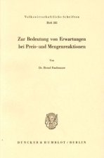 Zur Bedeutung von Erwartungen bei Preis- und Mengenreaktionen.