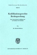 Kodifikationsgerechte Rechtsprechung.
