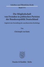 Die Mitgliedschaft von Fremden in politischen Parteien der Bundesrepublik Deutschland.