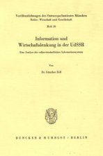 Information und Wirtschaftslenkung in der UdSSR.