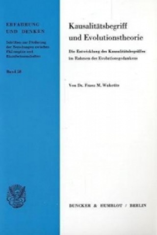 Kausalitätsbegriff und Evolutionstheorie.
