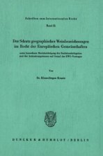 Der Schutz geographischer Weinbezeichnungen im Recht der Europäischen Gemeinschaften unter besonderer Berücksichtigung der Sanktionsbefugnisse und der
