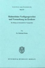 Richterliches Verfügungsverbot und Vormerkung im Konkurs.