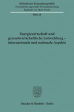 Energiewirtschaft und gesamtwirtschaftliche Entwicklung - internationale und nationale Aspekte.