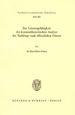 Zur Leistungsfähigkeit der konsumtheoretischen Analyse der Nachfrage nach öffentlichen Gütern.