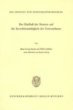 Der Einfluß der Steuern auf die Investitionstätigkeit der Unternehmen.