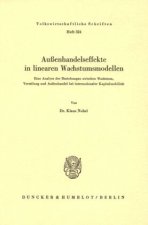 Außenhandelseffekte in linearen Wachstumsmodellen.