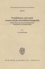 Sozialbilanzen und sozialverantwortliche betriebliche Sozialpolitik.