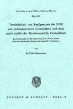 Vereinbarkeit von Strafgesetzen der DDR mit rechtsstaatlichen Grundsätzen und dem ordre public der Bundesrepublik Deutschland.