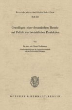 Grundlagen einer dynamischen Theorie und Politik der betrieblichen Produktion.
