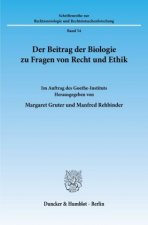 Der Beitrag der Biologie zu Fragen von Recht und Ethik.