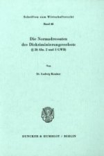 Die Normadressaten des Diskriminierungsverbots ( 26 Abs. 2 und 3 GWB).