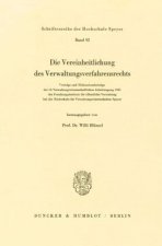 Die Vereinheitlichung des Verwaltungsverfahrensrechts.