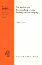 Zum kurzfristigen Zusammenhang zwischen Nachfrage und Beschäftigung.