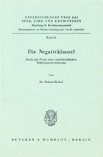 Die Negativklausel.
