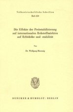 Die Effekte der Preisstabilisierung auf internationalen Rohstoffmärkten auf Erlöshöhe und -stabilität.