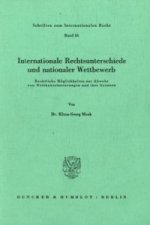Internationale Rechtsunterschiede und nationaler Wettbewerb.