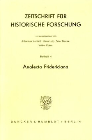 Analecta Fridericiana.