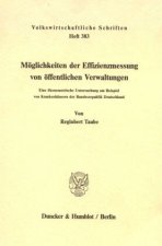 Möglichkeiten der Effizienzmessung von öffentlichen Verwaltungen.